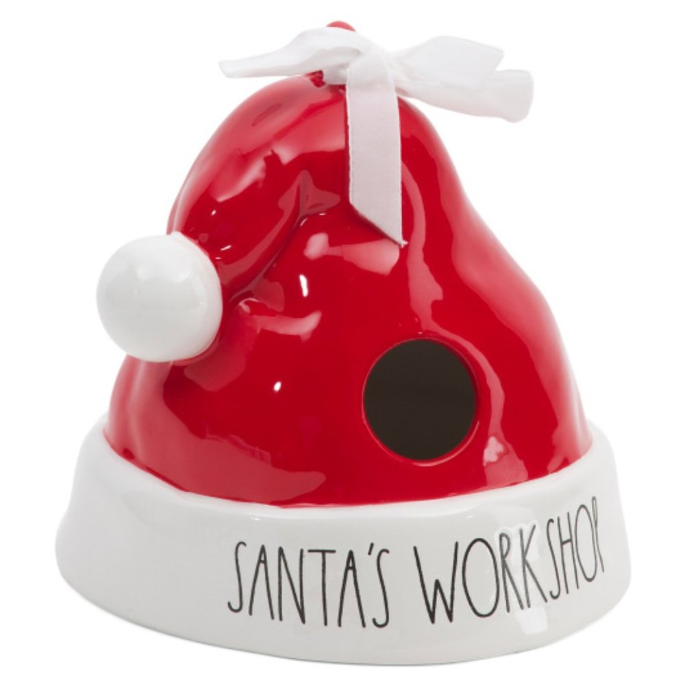NEW Rae Dunn Santa's Hat Birdhouse